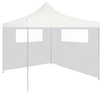 Parete per Gazebo con Finestre 6x2 m Bianca