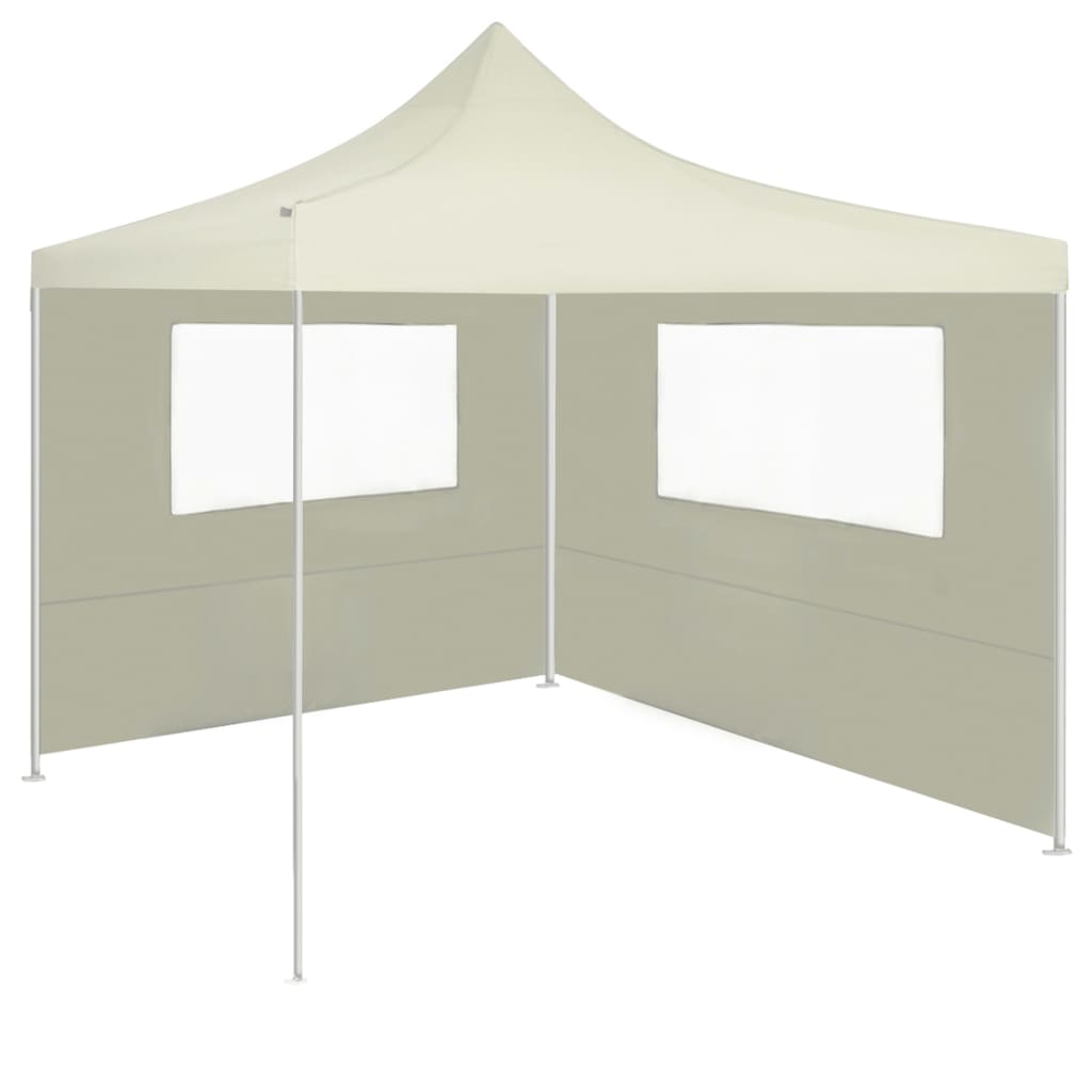 Parete per Gazebo con Finestre 4x2 m Crema
