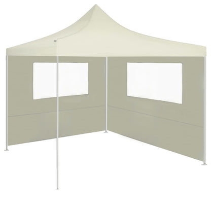 Parete per Gazebo con Finestre 4x2 m Crema