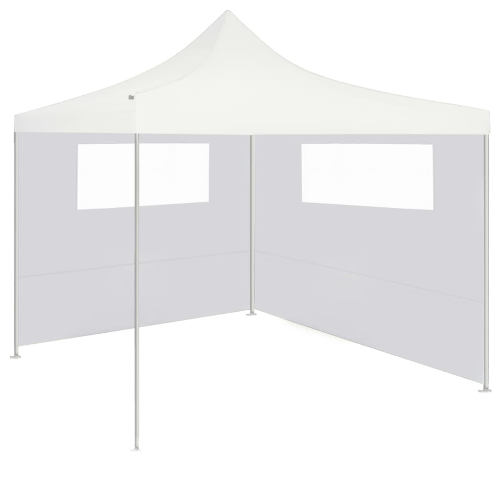 Pareti con Finestre per Gazebo 2 pz 4x2,1 m Bianche 70 g/m²