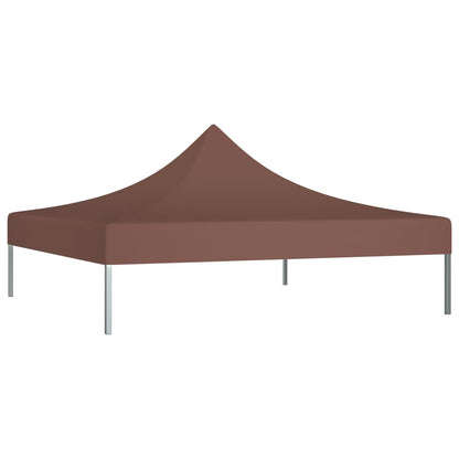 Tetto per Tendone per Feste 3x3 m Marrone 270 g/mÂ²