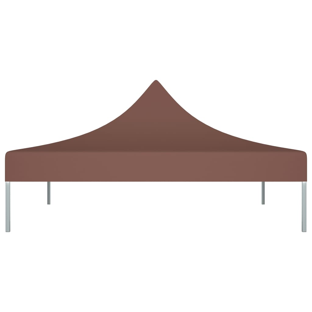 Tetto per Tendone per Feste 3x3 m Marrone 270 g/mÂ²