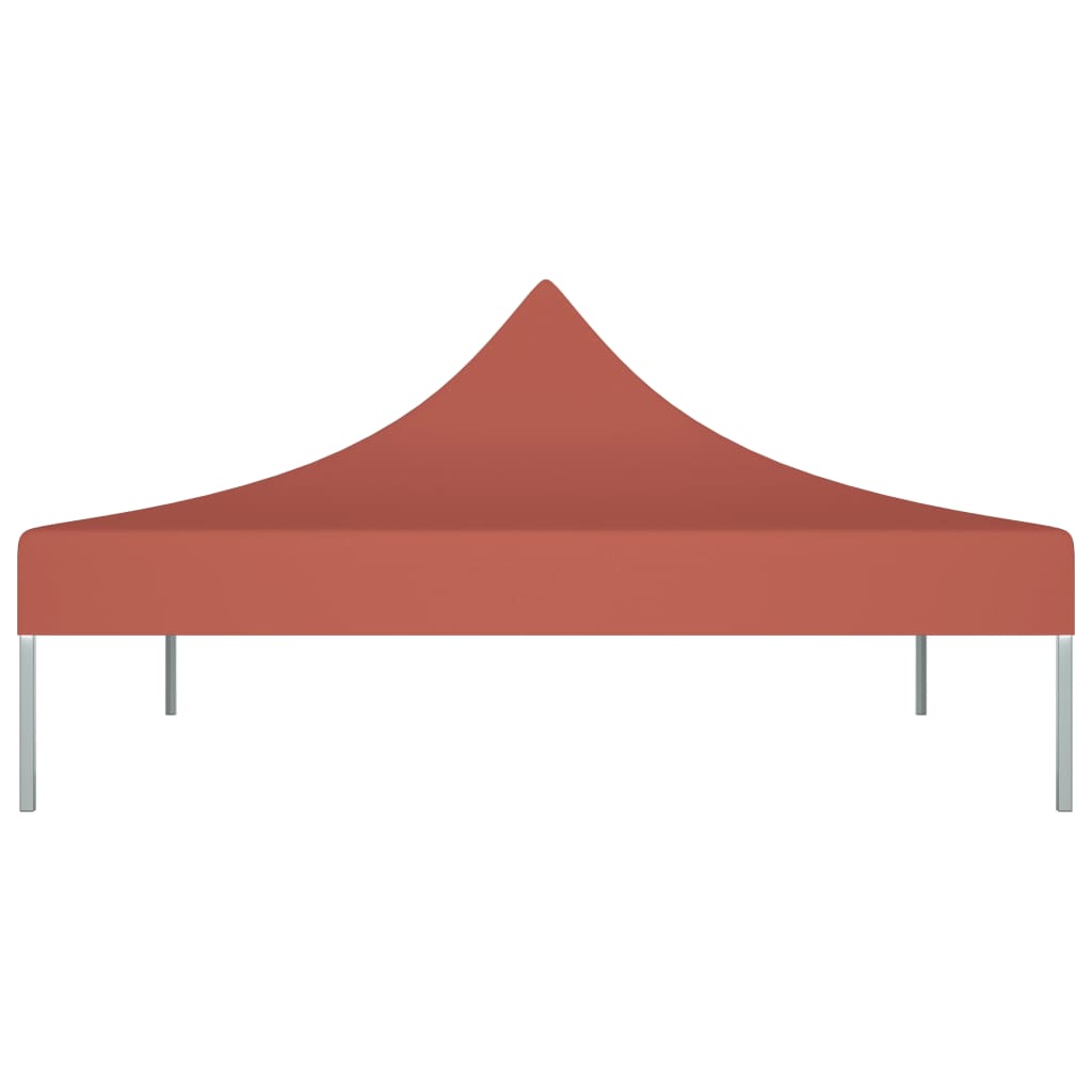 Tetto per Tendone per Feste 3x3 m Terracotta 270 g/mÂ²