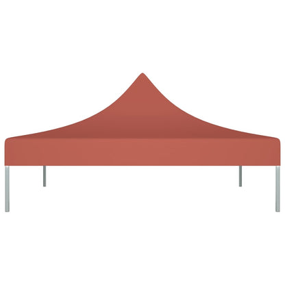 Tetto per Tendone per Feste 3x3 m Terracotta 270 g/mÂ²