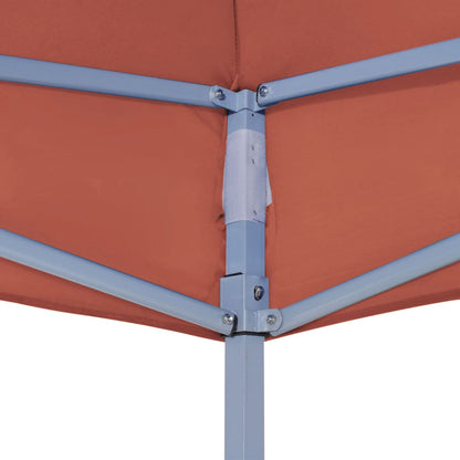 Tetto per Tendone per Feste 3x3 m Terracotta 270 g/mÂ²