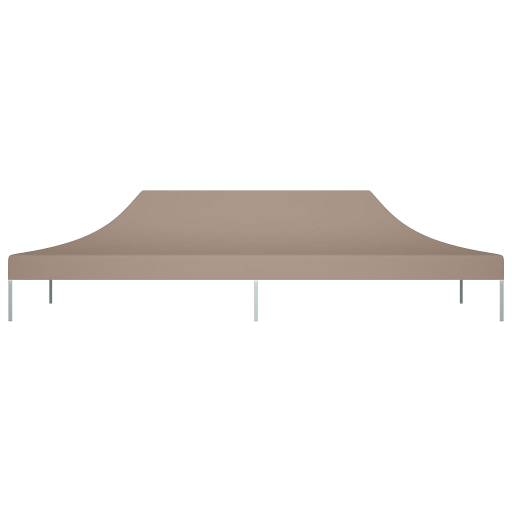 Tetto per Tendone per Feste 6x3 m Grigio Talpa 270 g/mÂ²