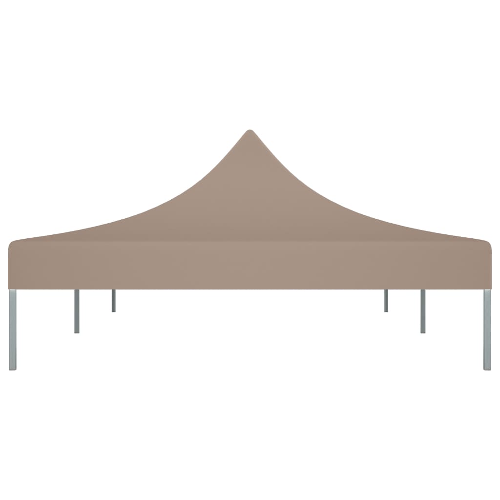 Tetto per Tendone per Feste 6x3 m Grigio Talpa 270 g/mÂ²