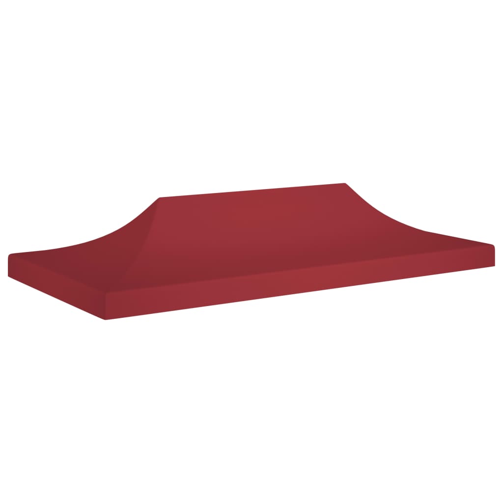 Tetto per Tendone per Feste 6x3 m Rosso Borgogna 270 g/mÂ²