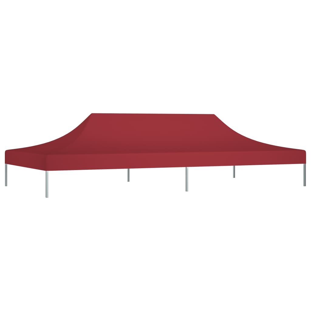 Tetto per Tendone per Feste 6x3 m Rosso Borgogna 270 g/mÂ²