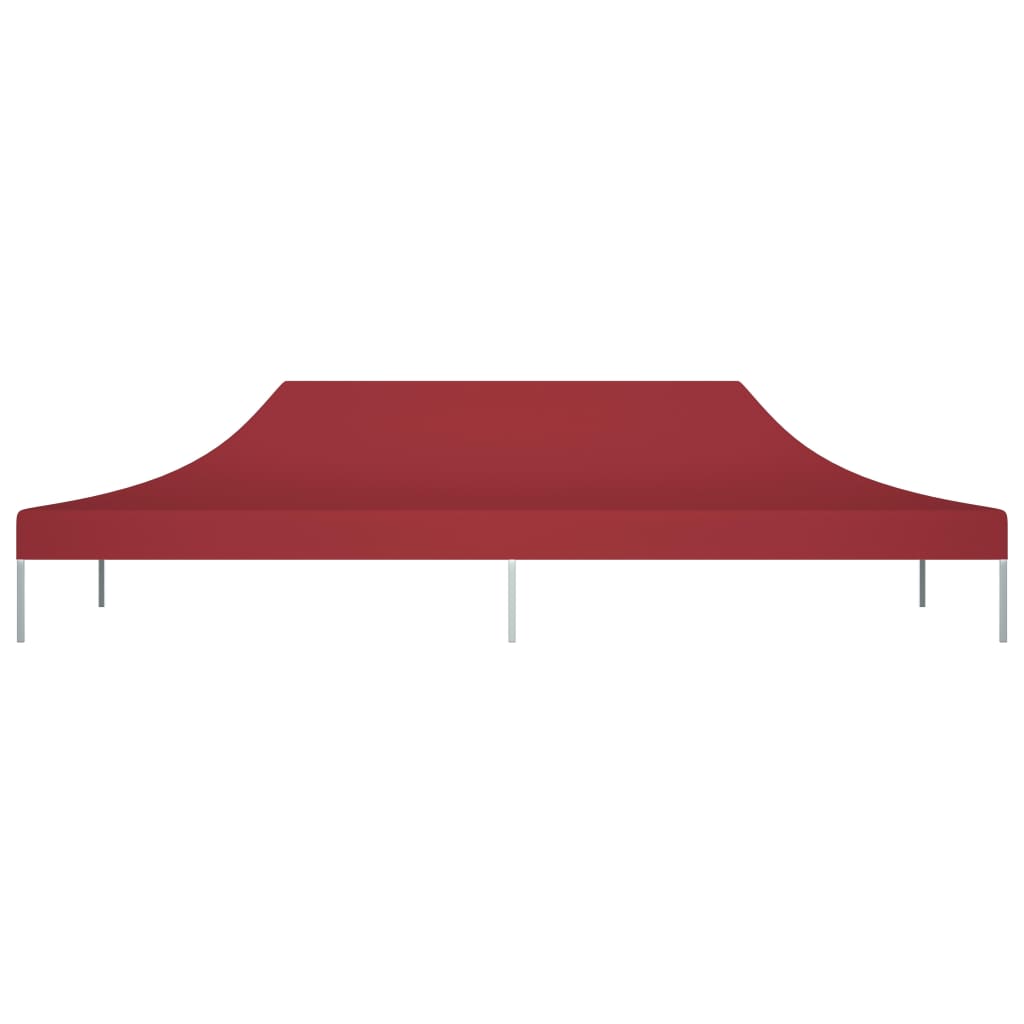 Tetto per Tendone per Feste 6x3 m Rosso Borgogna 270 g/mÂ²
