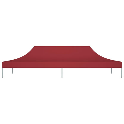 Tetto per Tendone per Feste 6x3 m Rosso Borgogna 270 g/mÂ²