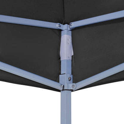 Tetto per Tendone per Feste 6x3 m Nero 270 g/mÃƒâ€šÃ‚Â²