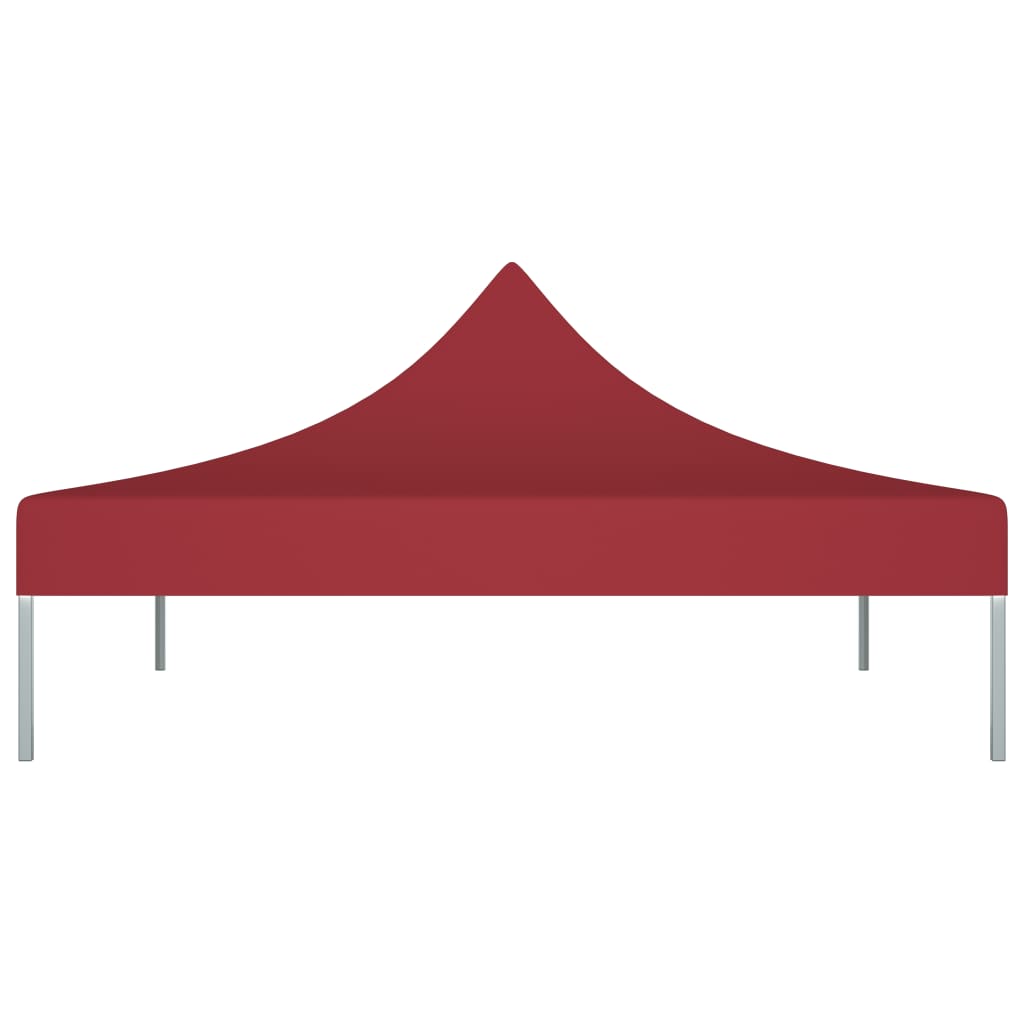 Tetto per Tendone per Feste 2x2 m Rosso Borgogna 270 g/mÂ²