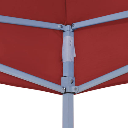 Tetto per Tendone per Feste 2x2 m Rosso Borgogna 270 g/mÂ²