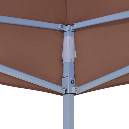 Tetto per Tendone per Feste 2x2 m Marrone 270 g/mÃ‚Â²