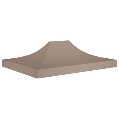 Tetto per Tendone per Feste 4x3 m Grigio Talpa 270 g/mÂ²