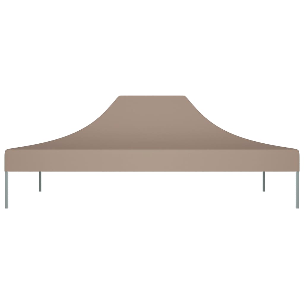 Tetto per Tendone per Feste 4x3 m Grigio Talpa 270 g/mÂ²