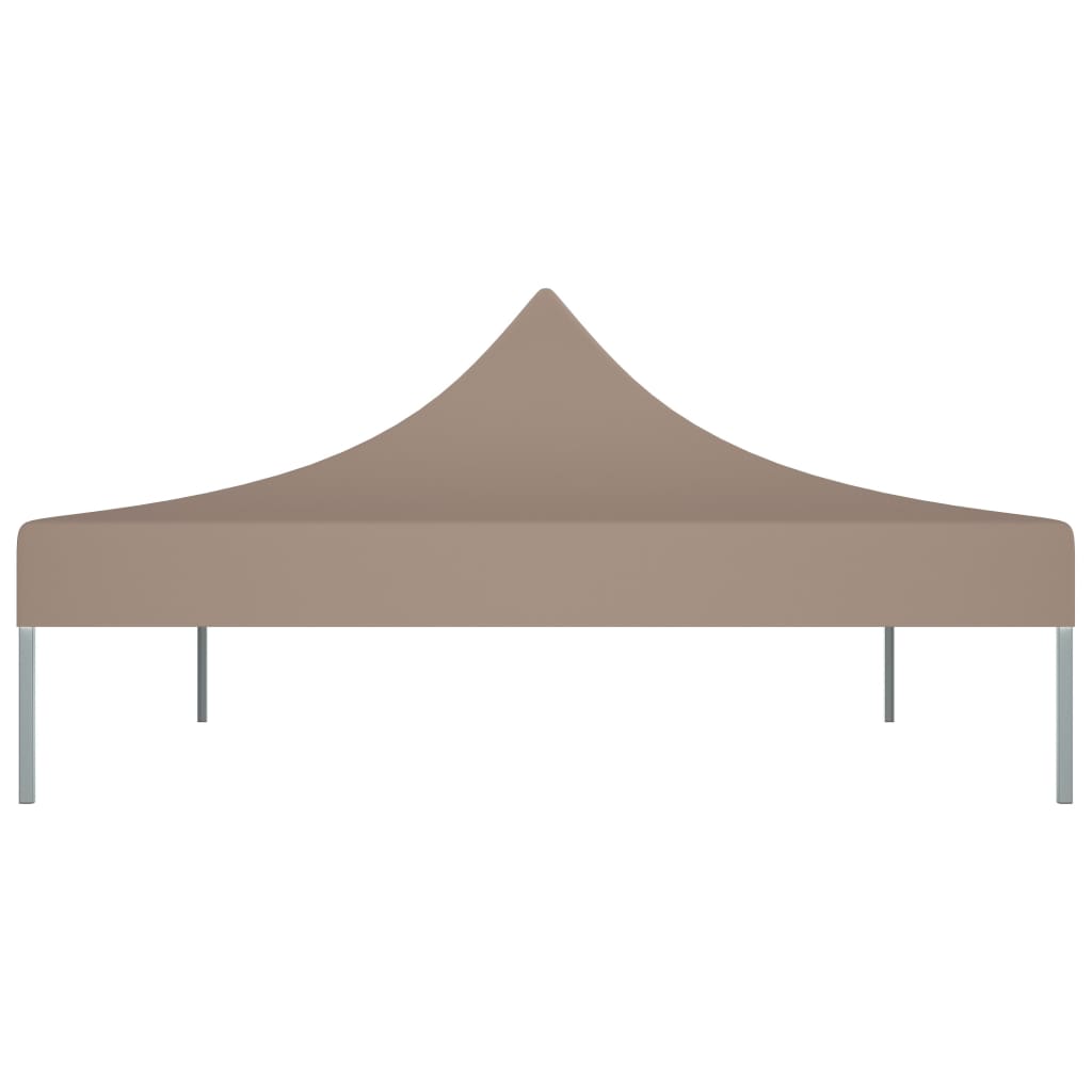 Tetto per Tendone per Feste 4x3 m Grigio Talpa 270 g/mÂ²