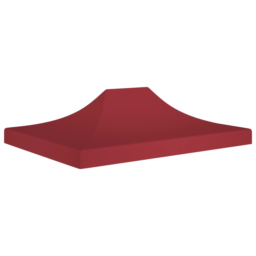 Tetto per Tendone per Feste 4x3 m Rosso Borgogna 270 g/mÂ²