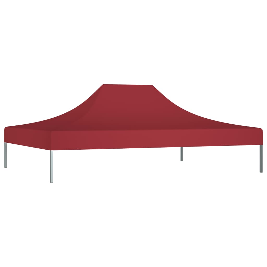 Tetto per Tendone per Feste 4x3 m Rosso Borgogna 270 g/mÂ²