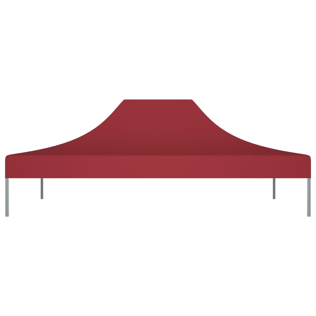 Tetto per Tendone per Feste 4x3 m Rosso Borgogna 270 g/mÂ²