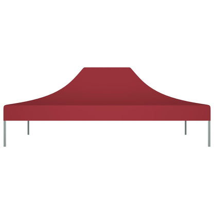 Tetto per Tendone per Feste 4x3 m Rosso Borgogna 270 g/mÂ²