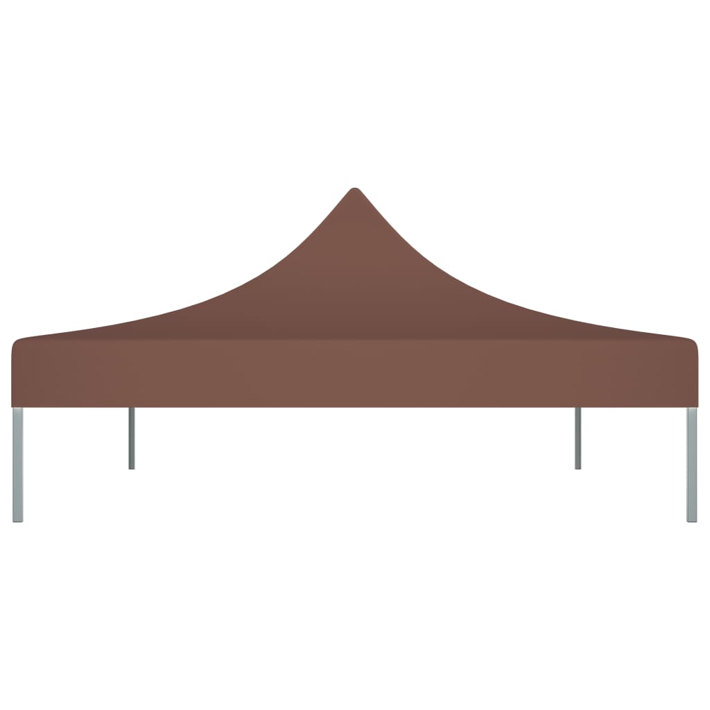 Tetto per Tendone per Feste 4x3 m Marrone 270 g/mÂ²