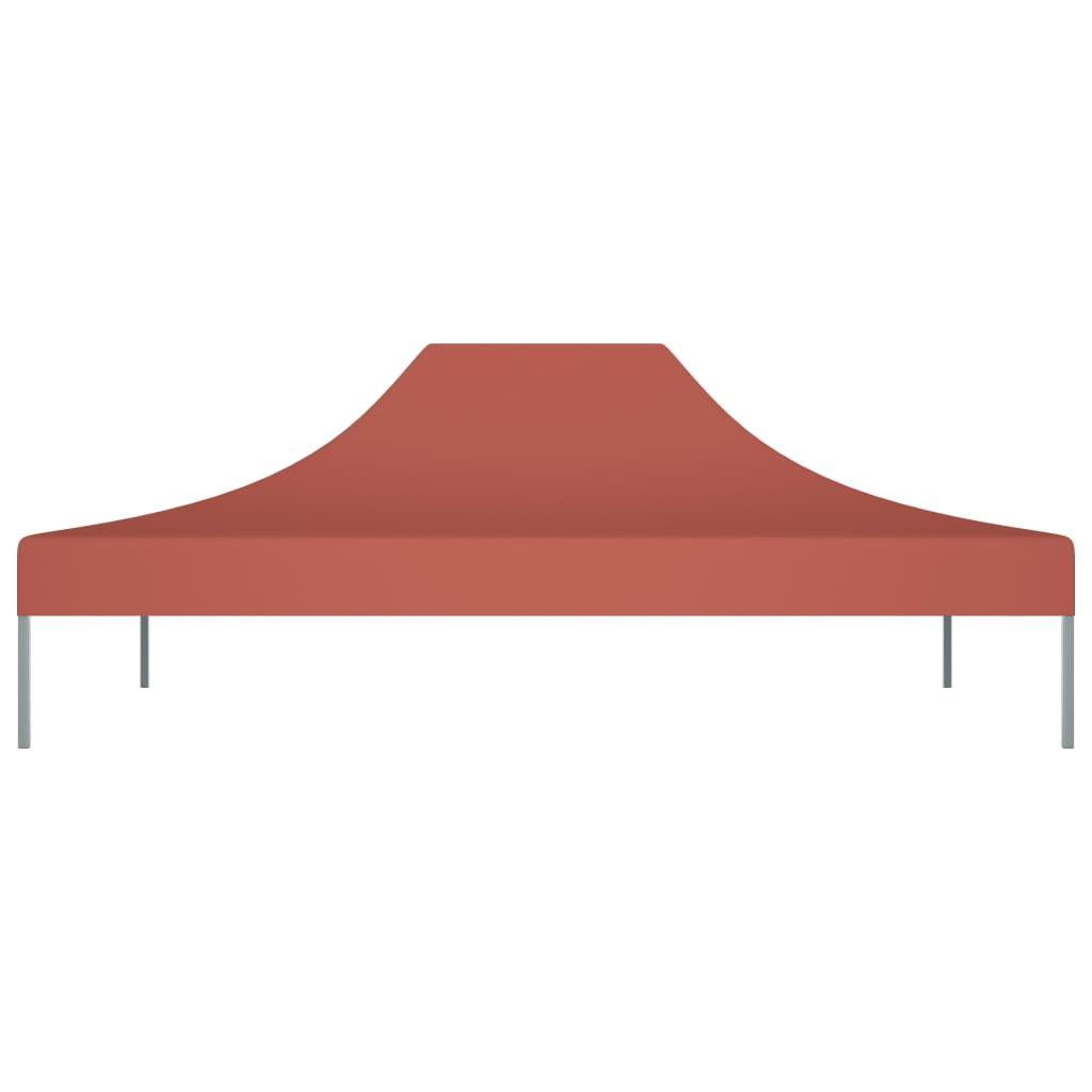 Tetto per Tendone per Feste 4x3 m Terracotta 270 g/mÂ²