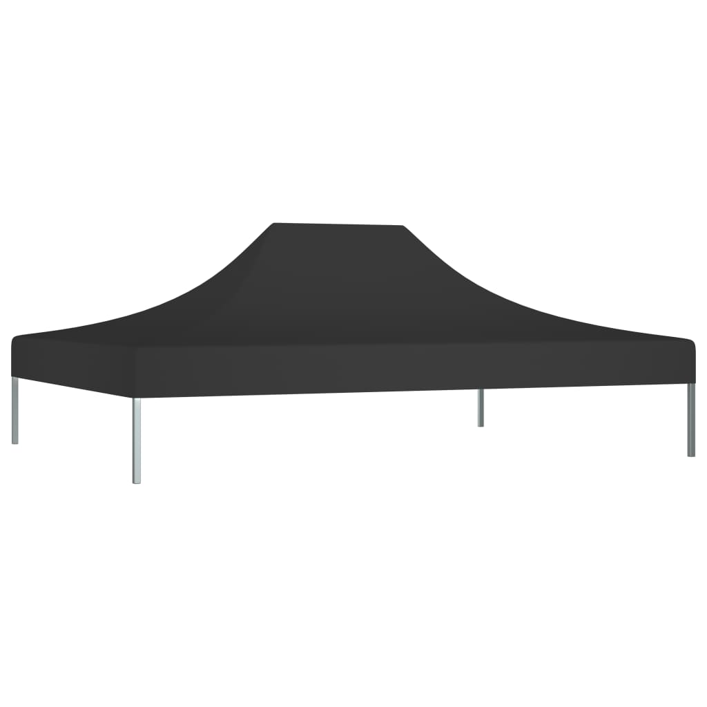 Tetto per Tendone per Feste 4x3 m Nero 270 g/mÂ²