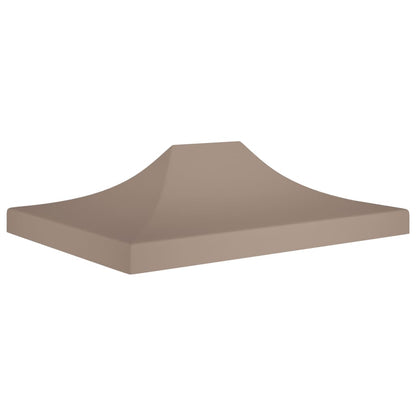Tetto per Tendone per Feste 4,5x3 m Grigio Talpa 270 g/mÂ²