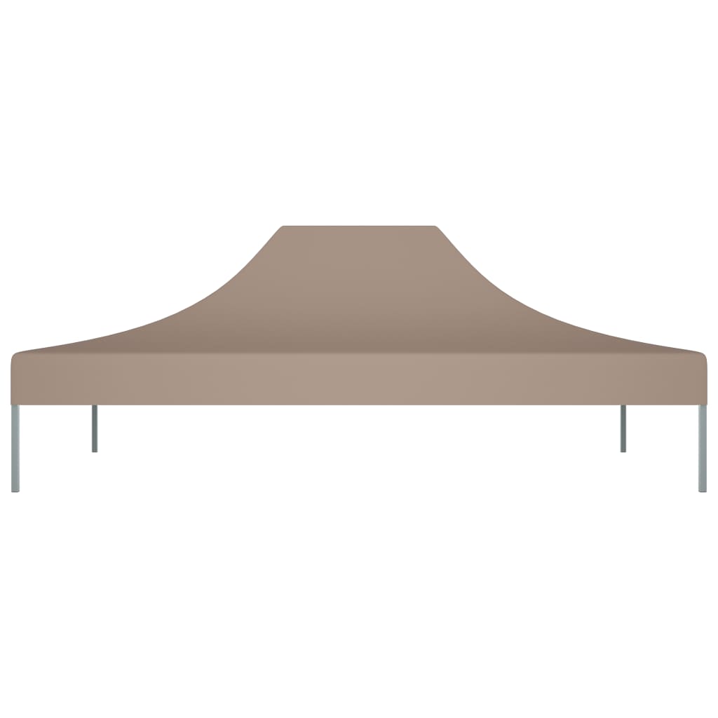 Tetto per Tendone per Feste 4,5x3 m Grigio Talpa 270 g/mÂ²
