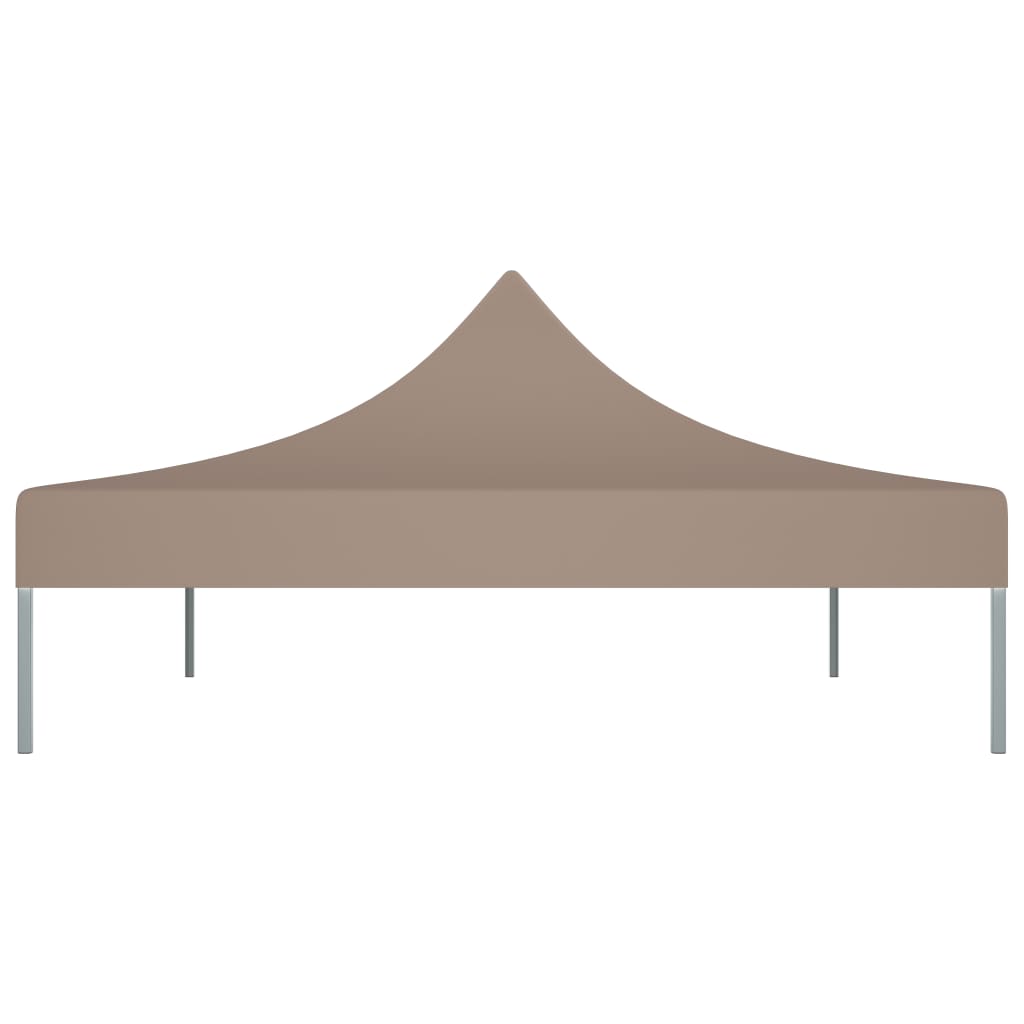 Tetto per Tendone per Feste 4,5x3 m Grigio Talpa 270 g/mÂ²