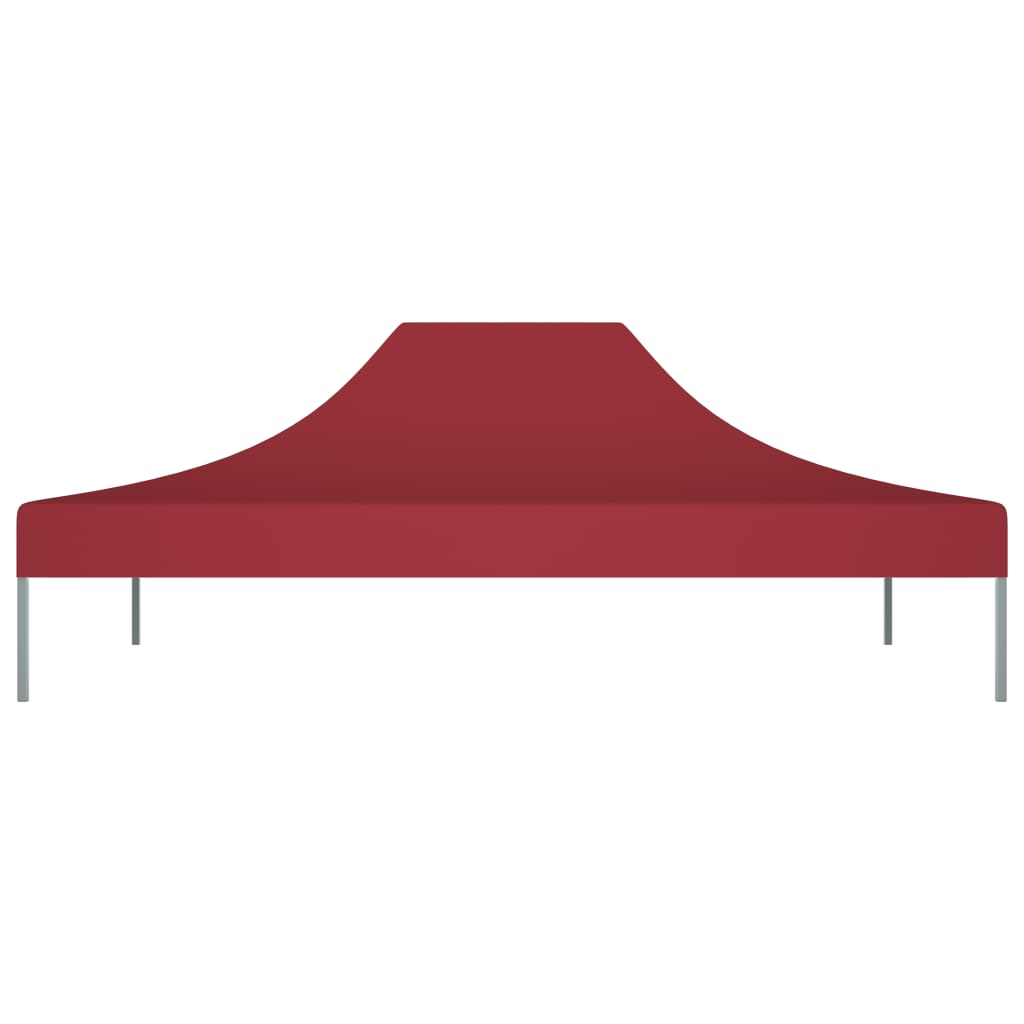 Tetto per Tendone per Feste 4,5x3 m Rosso Borgogna 270 g/mÂ²