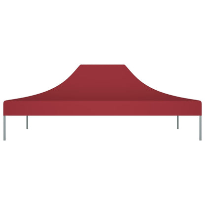 Tetto per Tendone per Feste 4,5x3 m Rosso Borgogna 270 g/mÂ²