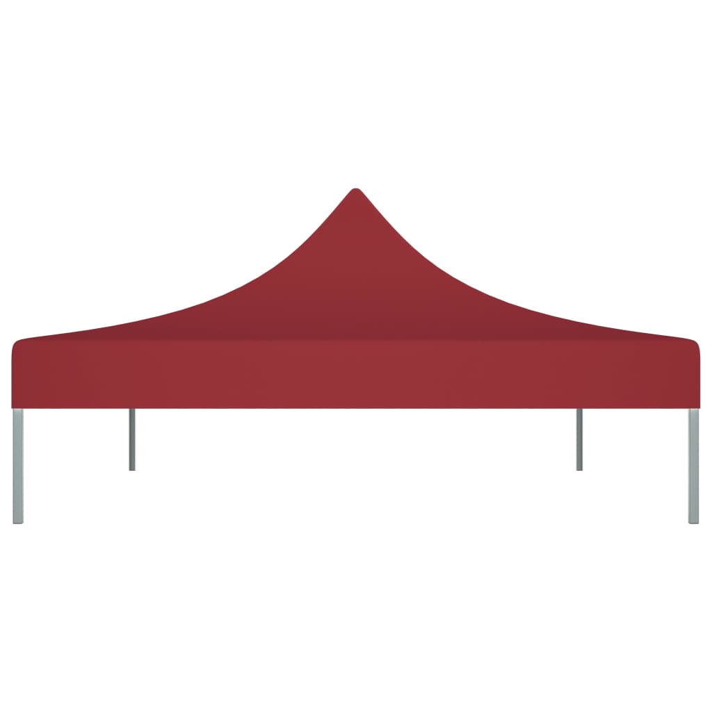 Tetto per Tendone per Feste 4,5x3 m Rosso Borgogna 270 g/mÂ²