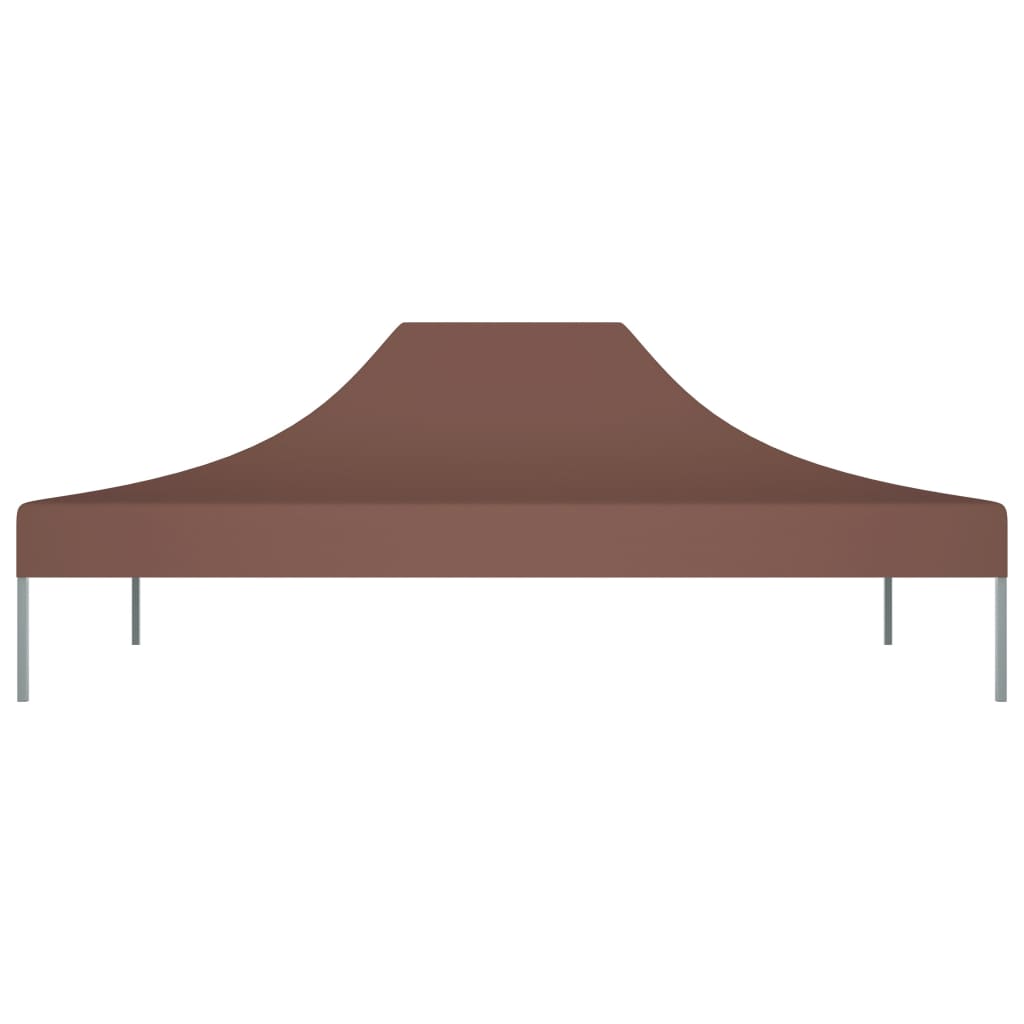 Tetto per Tendone per Feste 4,5x3 m Marrone 270 g/mÂ²