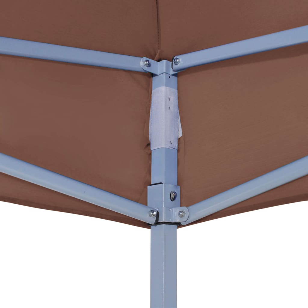 Tetto per Tendone per Feste 4,5x3 m Marrone 270 g/mÂ²