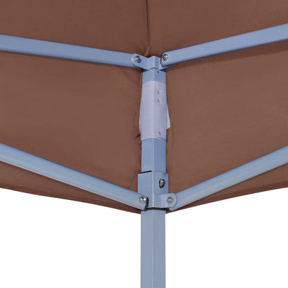 Tetto per Tendone per Feste 4,5x3 m Marrone 270 g/mÂ²