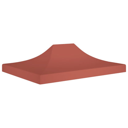 Tetto per Tendone per Feste 4,5x3 m Terracotta 270 g/mÃ‚Â²