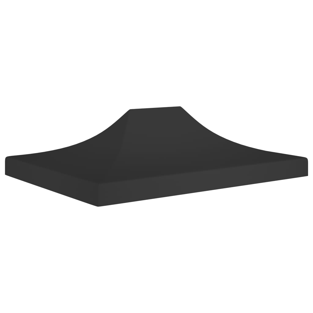 Tetto per Tendone per Feste 4,5x3 m Nero 270 g/mÂ²