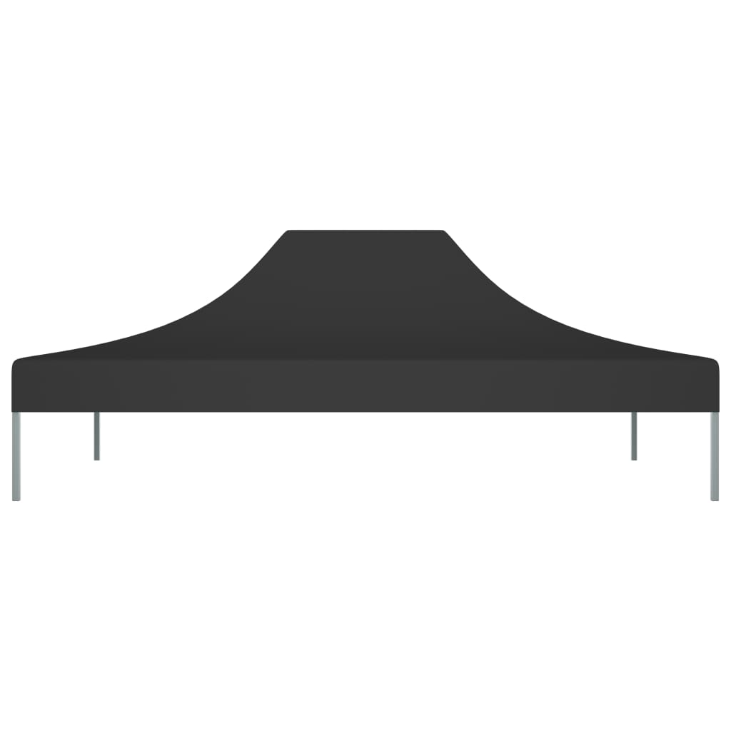 Tetto per Tendone per Feste 4,5x3 m Nero 270 g/mÂ²