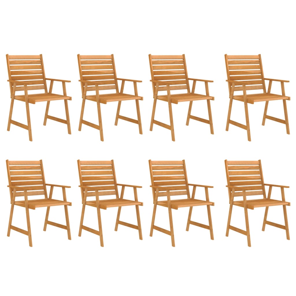 Set Pranzo da Giardino 9 pz in Legno Massello di Acacia