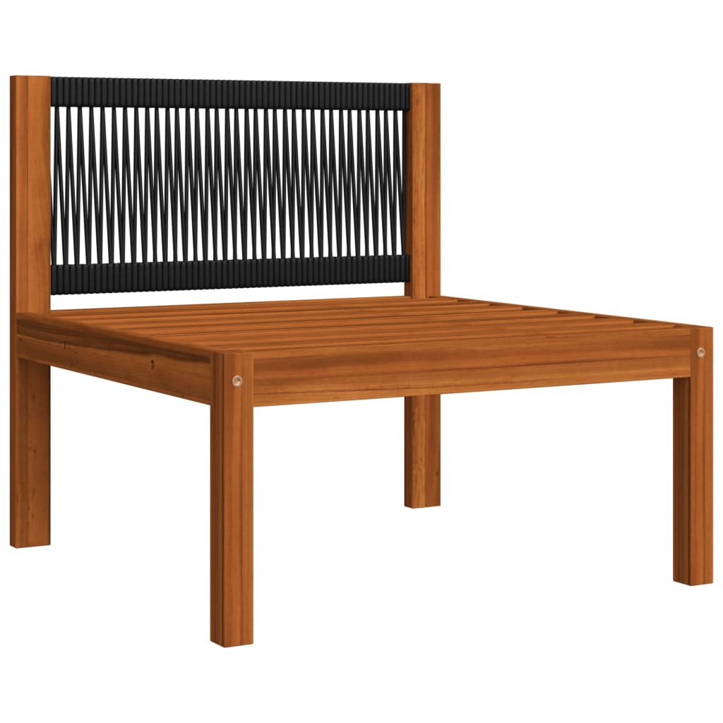 Set da giardino 4 pezzi con cuscini crema 63x63 cm