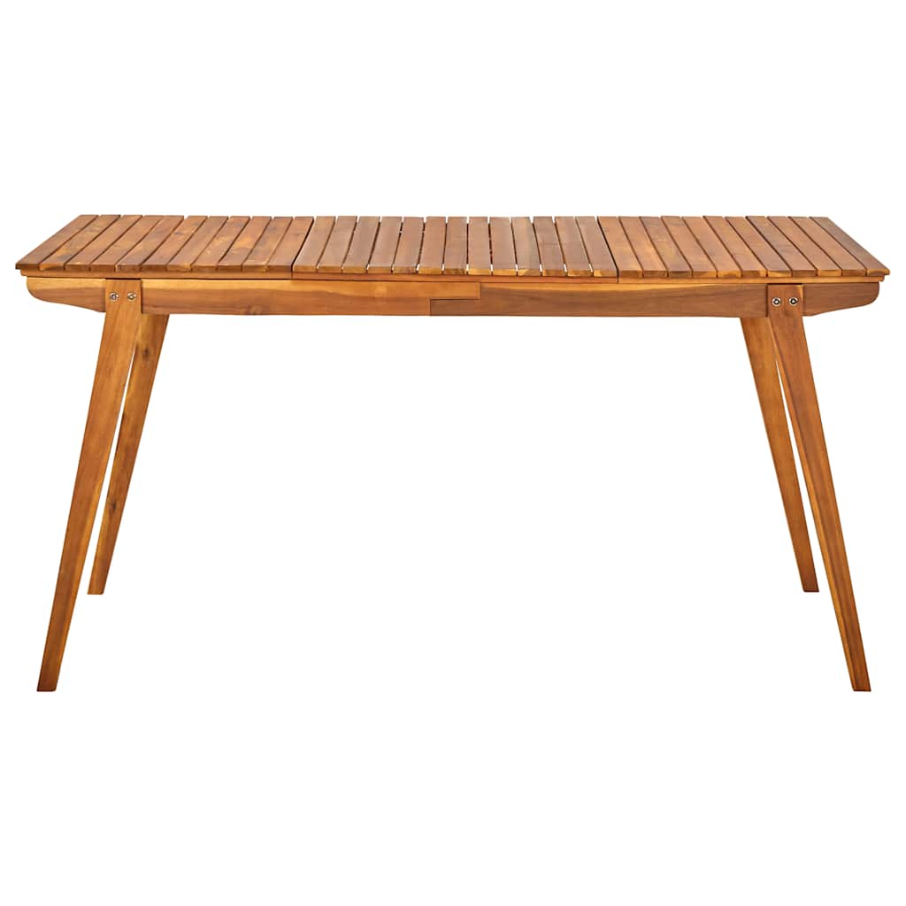 Set da pranzo da giardino 7 pz 150x90 cm in legno massello di acacia