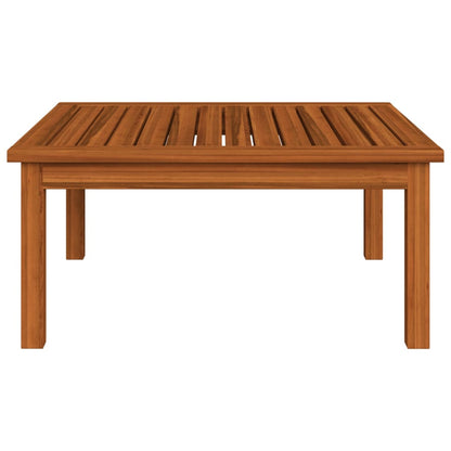 Tavolino da Salotto per Giardino 63x63x30 cm Massello di Acacia