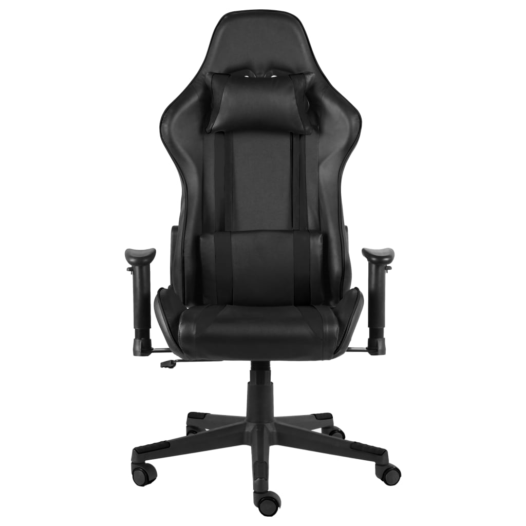 Sedia da Gaming Girevole Nera in PVC