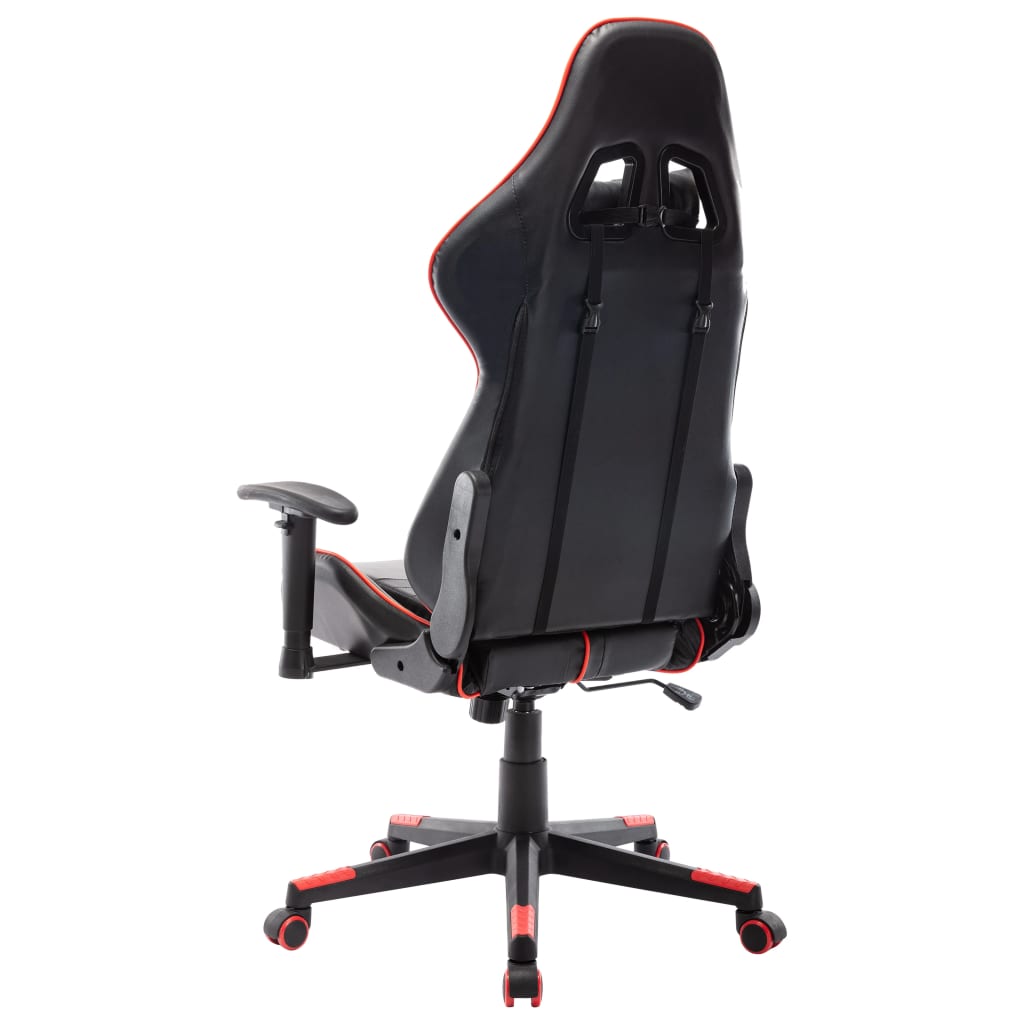 Sedia da Gaming Rossa e Nera in Similpelle