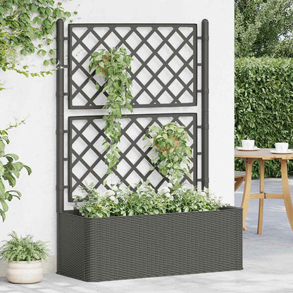 Letto Rialzato da Giardino Graticcio e Irrigazione Antracite