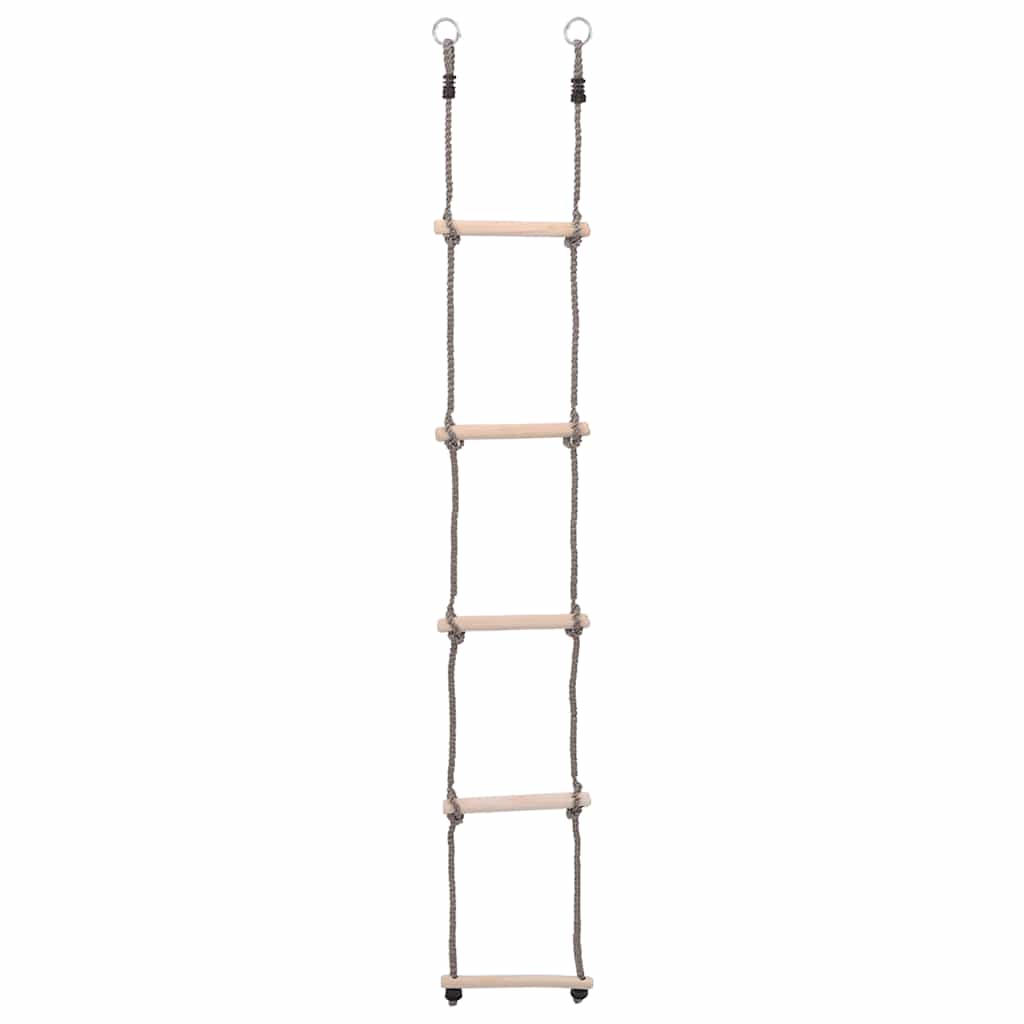 Scala a 5 Gradini 210 cm in Legno Massello di Pino