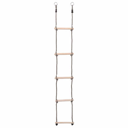 Scala a 5 Gradini 210 cm in Legno Massello di Pino